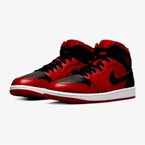 Jordan 1 mid (red-black)